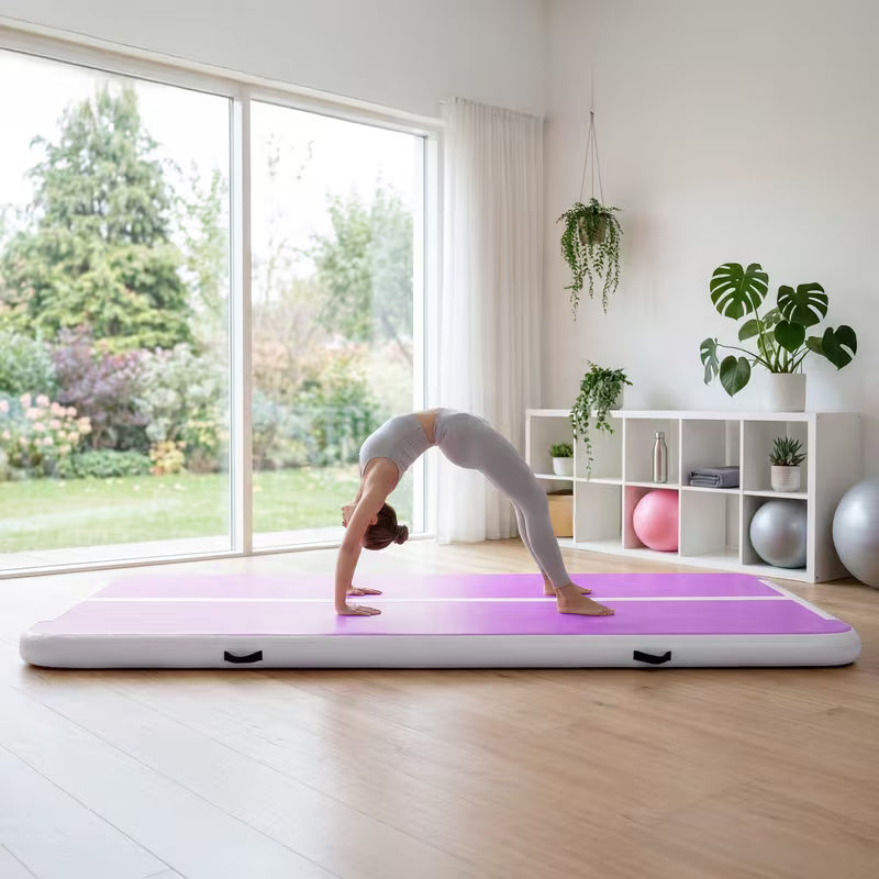 Air Floor Mat 10ft Tumbling Mat Inflatable Gymnastics Mat Thick for Youth/Adults