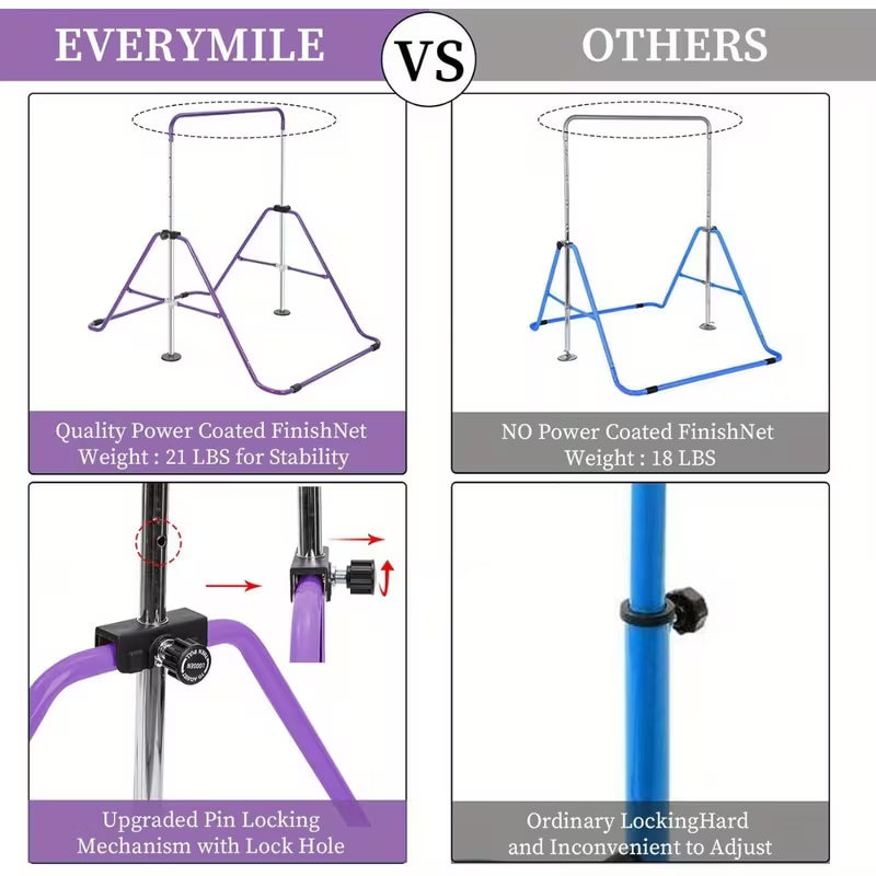 Gymnastics Bar Adjustable Gymnastics Bar Training Bar Gymnastics Equipment for Home