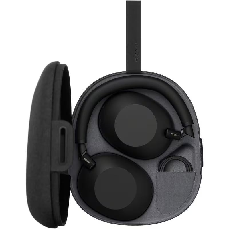 Sony WH-1000XM6 Flagship Noise Cancelling Over-Ear Wireless Bluetooth Headphones, Signature Hi-Res Sound, Ultimate Comfort, Foldable Design, Durable Case, 30 HR Battery, iOS & Android - Black
