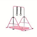 Gymnastics Bar Adjustable Gymnastics Bar Training Bar Gymnastics Equipment Gymnastics Bars for Home with Gymnastics Grips Wristbands Ground Nail Exercise Mat