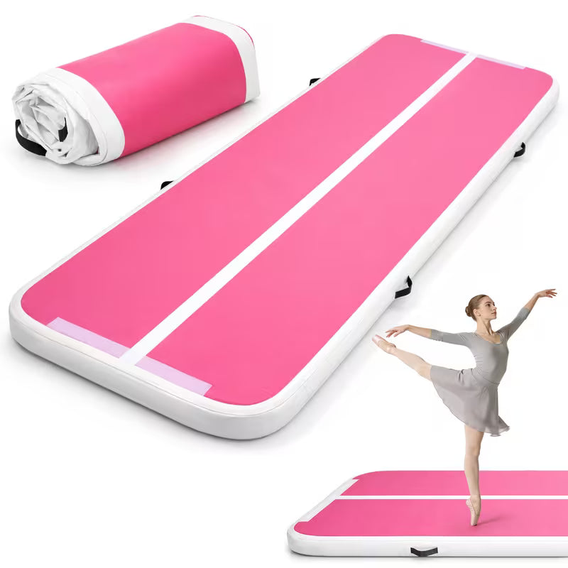 Air Floor Mat 10ft Tumbling Mat Inflatable Gymnastics Mat Thick for Youth/Adults