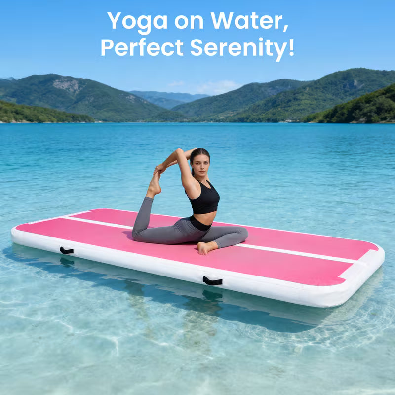 Air Floor Mat 10ft Tumbling Mat Inflatable Gymnastics Mat Thick for Youth/Adults