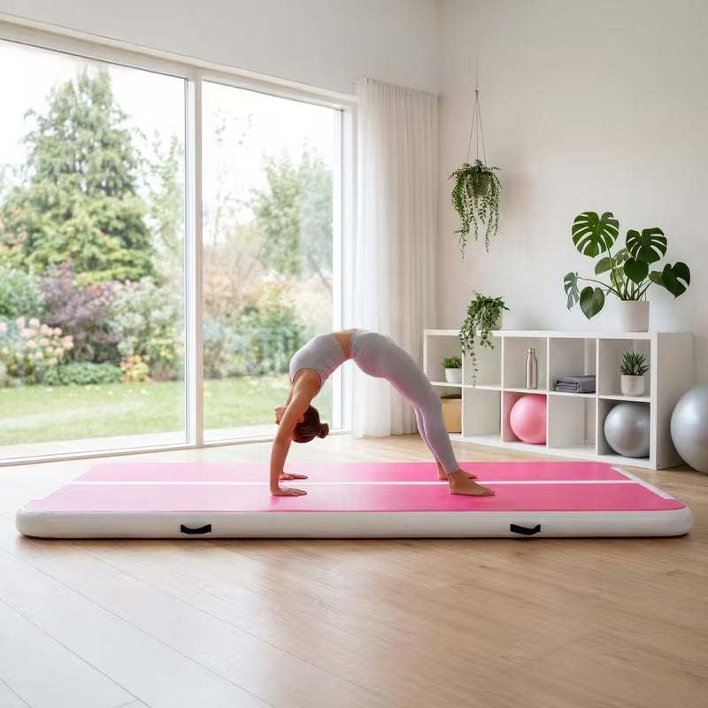 Air Floor Mat 10ft Tumbling Mat Inflatable Gymnastics Mat Thick for Youth/Adults