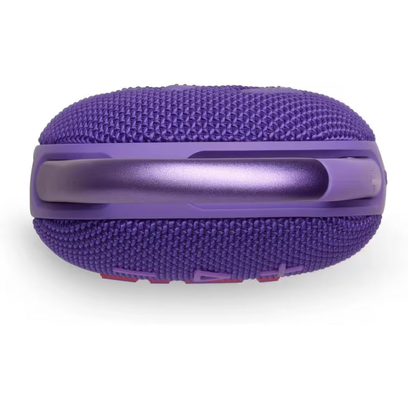 JBL Clip 5 Ultra-Portable bluetooth Speaker with Integrated Carabiner, Big JBL speaker Pro Sound, PlaytimeBoost, Waterproof Design and 12-Hour Playtime - Purple