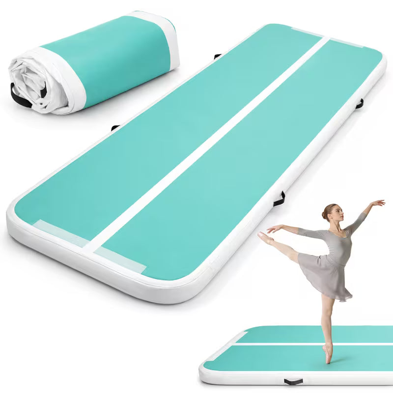 Air Floor Mat 10ft Tumbling Mat Inflatable Gymnastics Mat Thick for Youth/Adults