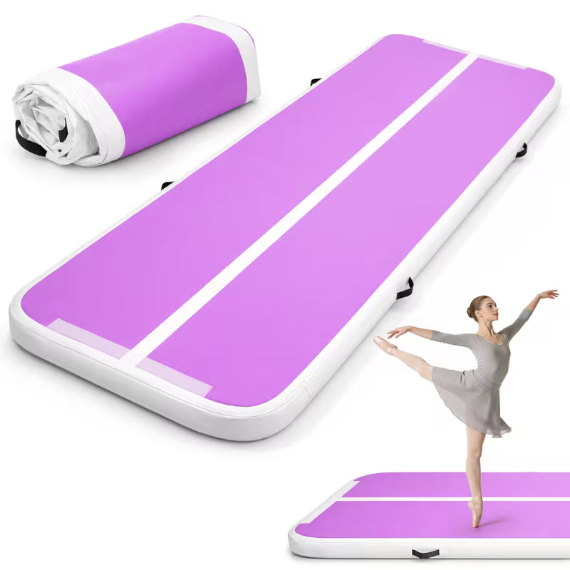 Air Floor Mat 10ft Tumbling Mat Inflatable Gymnastics Mat Thick for Youth/Adults